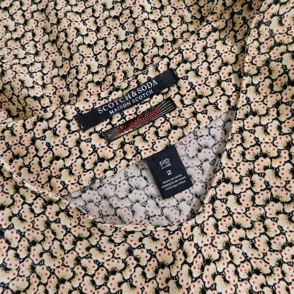 SCOTCH & SODA Floral Fringe Shift Dress Rising Sun Festival Western Size 8 - Picture 13 of 16